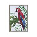 Picture of Red Parrot Paradise I _GroupedProduct_Rectangle_Portrait_Framed_Matted_