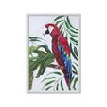 Picture of Red Parrot Paradise I _GroupedProduct_Rectangle_Portrait_Framed_Matted_