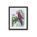 Picture of Red Parrot Paradise I _GroupedProduct_Rectangle_Portrait_Framed_Matted_