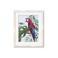 Picture of Red Parrot Paradise I _GroupedProduct_Rectangle_Portrait_Framed_Matted_