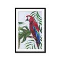 Picture of Red Parrot Paradise I _GroupedProduct_Rectangle_Portrait_Framed_Matted_