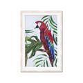 Picture of Red Parrot Paradise I _GroupedProduct_Rectangle_Portrait_Framed_Matted_