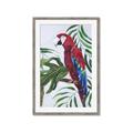 Picture of Red Parrot Paradise I _GroupedProduct_Rectangle_Portrait_Framed_Matted_