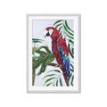 Picture of Red Parrot Paradise I _GroupedProduct_Rectangle_Portrait_Framed_Matted_
