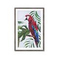 Picture of Red Parrot Paradise I _GroupedProduct_Rectangle_Portrait_Framed_Matted_