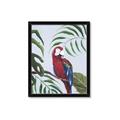 Picture of Red Parrot Paradise II _GroupedProduct_Rectangle_Portrait_Framed_Matted_