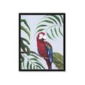 Picture of Red Parrot Paradise II _GroupedProduct_Rectangle_Portrait_Framed_Matted_