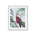 Picture of Red Parrot Paradise II _GroupedProduct_Rectangle_Portrait_Framed_Matted_