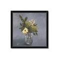 Picture of Drinking Glass With Flower _GroupedProduct_Square_Framed_Matted_