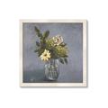 Picture of Drinking Glass With Flower _GroupedProduct_Square_Framed_Matted_