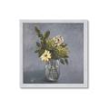 Picture of Drinking Glass With Flower _GroupedProduct_Square_Framed_Matted_