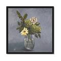 Picture of Drinking Glass With Flower _GroupedProduct_Square_Framed_Matted_