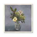 Picture of Drinking Glass With Flower _GroupedProduct_Square_Framed_Matted_