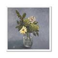 Picture of Drinking Glass With Flower _GroupedProduct_Square_Framed_Matted_