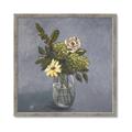 Picture of Drinking Glass With Flower _GroupedProduct_Square_Framed_Matted_