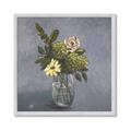 Picture of Drinking Glass With Flower _GroupedProduct_Square_Framed_Matted_