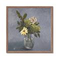 Picture of Drinking Glass With Flower _GroupedProduct_Square_Framed_Matted_