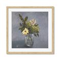 Picture of Drinking Glass With Flower _GroupedProduct_Square_Framed_Matted_