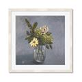 Picture of Drinking Glass With Flower _GroupedProduct_Square_Framed_Matted_