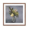 Picture of Drinking Glass With Flower _GroupedProduct_Square_Framed_Matted_