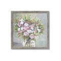 Picture of Pink And White Roses _GroupedProduct_Square_Framed_Matted_