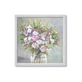 Picture of Pink And White Roses _GroupedProduct_Square_Framed_Matted_