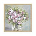 Picture of Pink And White Roses _GroupedProduct_Square_Framed_Matted_