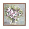 Picture of Pink And White Roses _GroupedProduct_Square_Framed_Matted_