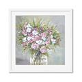 Picture of Pink And White Roses _GroupedProduct_Square_Framed_Matted_