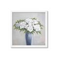 Picture of Flower in blue jar _GroupedProduct_Square_Framed_Matted_