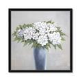 Picture of Flower in blue jar _GroupedProduct_Square_Framed_Matted_