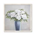 Picture of Flower in blue jar _GroupedProduct_Square_Framed_Matted_