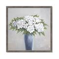 Picture of Flower in blue jar _GroupedProduct_Square_Framed_Matted_