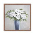 Picture of Flower in blue jar _GroupedProduct_Square_Framed_Matted_