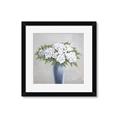 Picture of Flower in blue jar _GroupedProduct_Square_Framed_Matted_