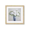 Picture of Flower in blue jar _GroupedProduct_Square_Framed_Matted_