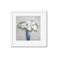 Picture of Flower in blue jar _GroupedProduct_Square_Framed_Matted_