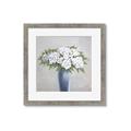 Picture of Flower in blue jar _GroupedProduct_Square_Framed_Matted_