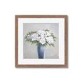 Picture of Flower in blue jar _GroupedProduct_Square_Framed_Matted_