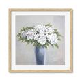 Picture of Flower in blue jar _GroupedProduct_Square_Framed_Matted_