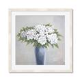 Picture of Flower in blue jar _GroupedProduct_Square_Framed_Matted_