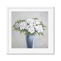 Picture of Flower in blue jar _GroupedProduct_Square_Framed_Matted_