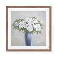 Picture of Flower in blue jar _GroupedProduct_Square_Framed_Matted_