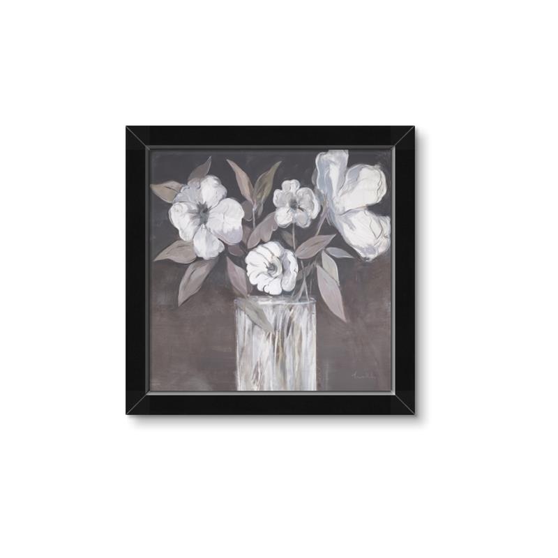 Picture of White On Gray _GroupedProduct_Square_Framed_Matted_