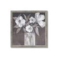 Picture of White On Gray _GroupedProduct_Square_Framed_Matted_