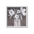 Picture of White On Gray _GroupedProduct_Square_Framed_Matted_