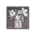 Picture of White On Gray _GroupedProduct_Square_Framed_Matted_