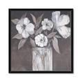 Picture of White On Gray _GroupedProduct_Square_Framed_Matted_