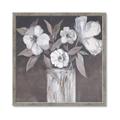 Picture of White On Gray _GroupedProduct_Square_Framed_Matted_