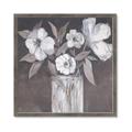 Picture of White On Gray _GroupedProduct_Square_Framed_Matted_